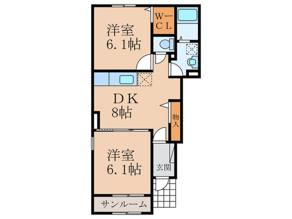 アレグリア参番館の物件間取画像